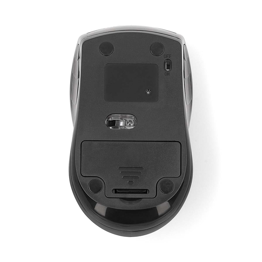 Trådlös mus 800/1200/1600 DPI 2xAAA svart