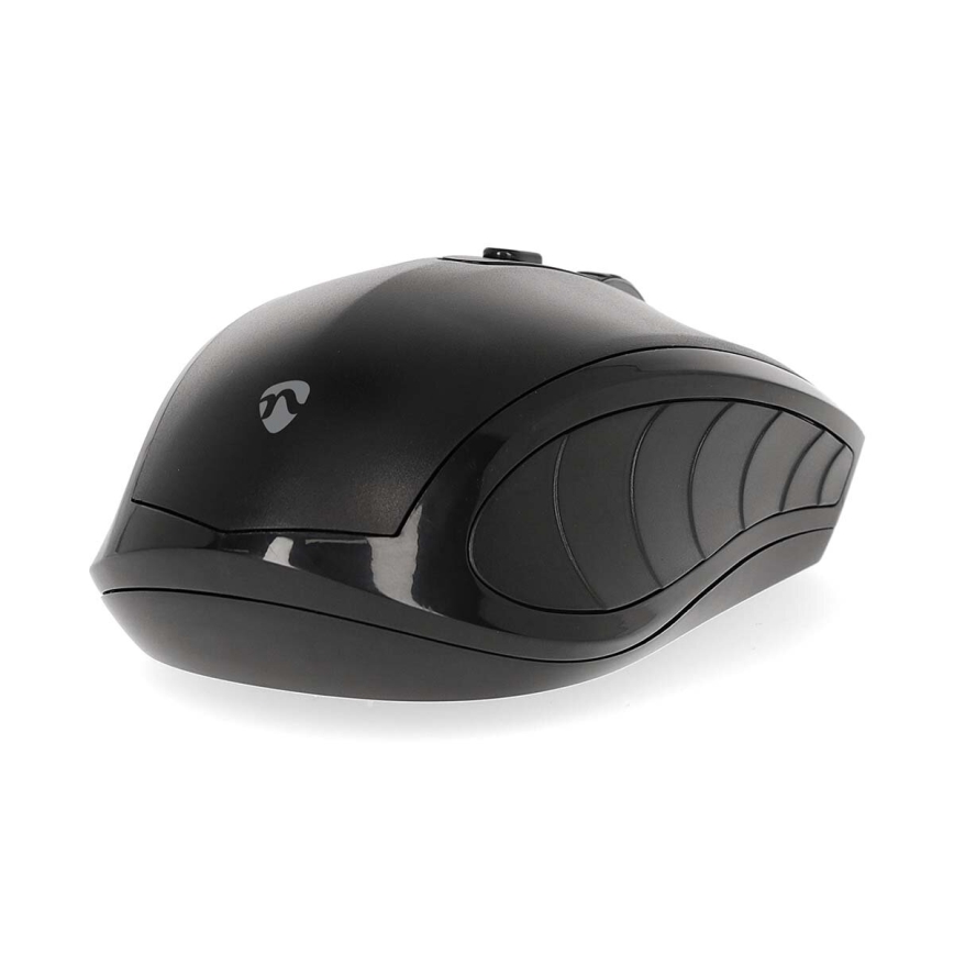 Trådlös mus 800/1200/1600 DPI 2xAAA svart
