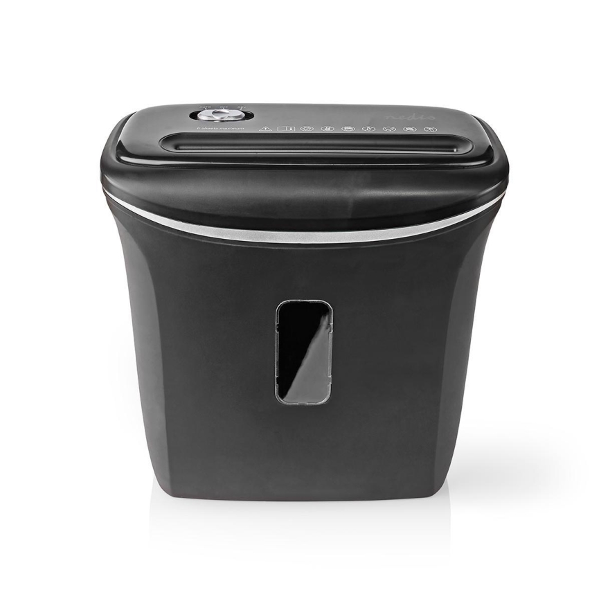 Dokumentförstörare A4 volym 12 l 230V svart