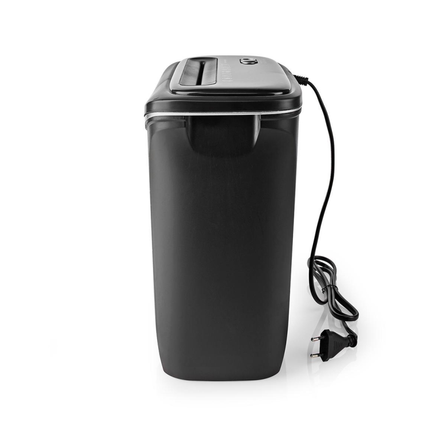 Dokumentförstörare A4 volym 12 l 230V svart