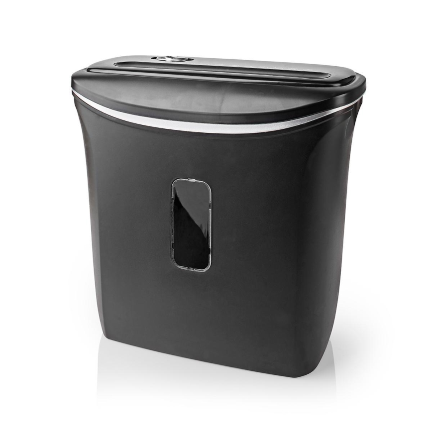 Dokumentförstörare A4 volym 12 l 230V svart