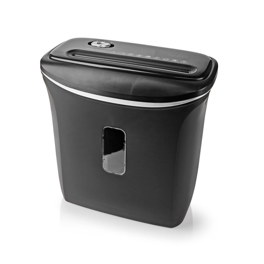 Dokumentförstörare A4 volym 12 l 230V svart