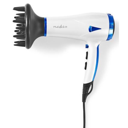hårfön 2v1 2000W/230V vit /blå