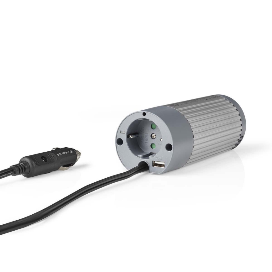 Spänningsomvandlare 100W/24/230V + USB