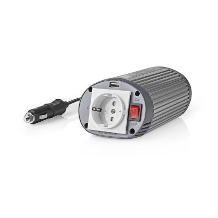 Spänningsomvandlare 150W/24/230V + USB