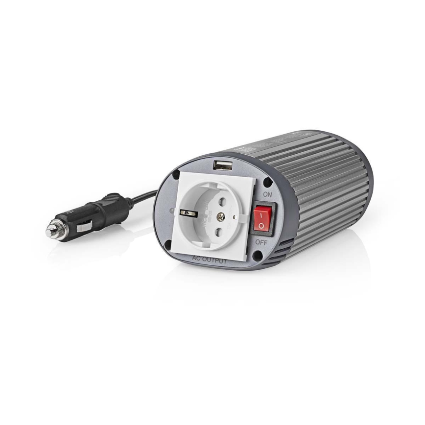 Spänningsomvandlare 150W/24/230V + USB