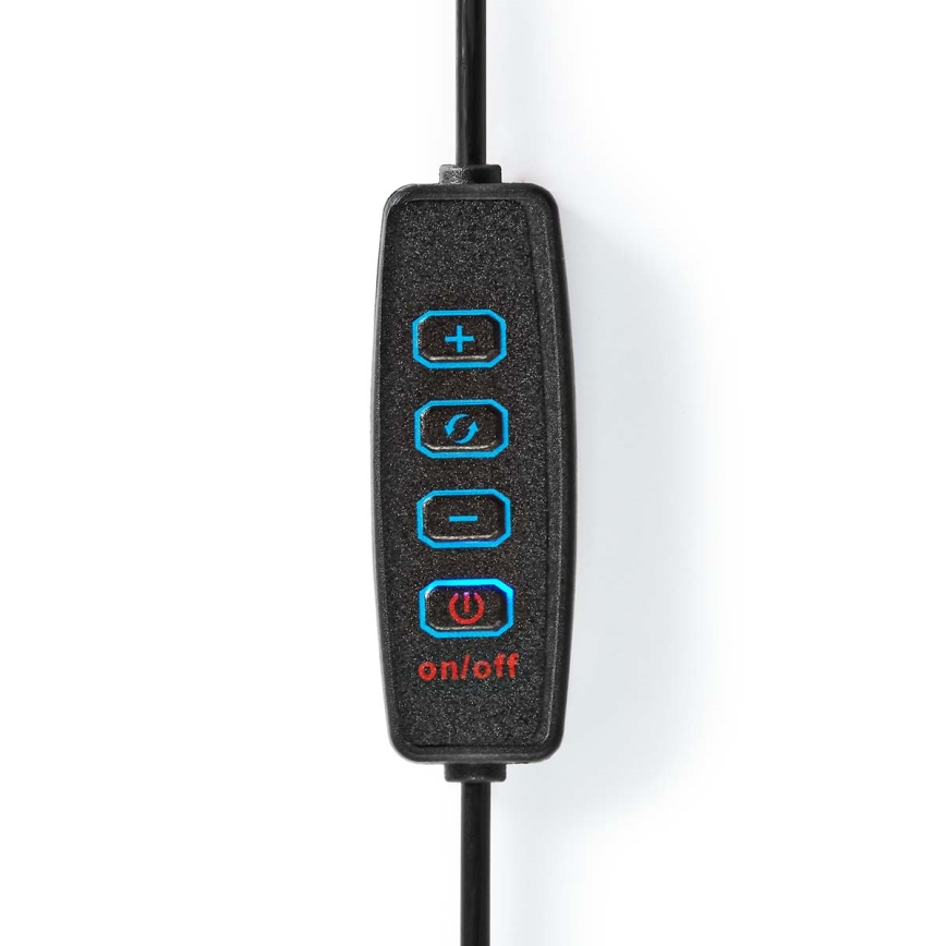 LED Ljusreglerad lampa med en stand and holder för vlogging LED/6W/USB 2700-6700K