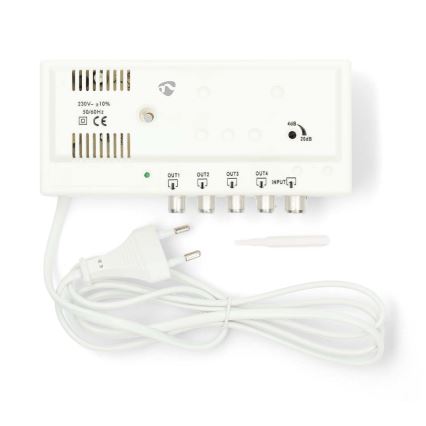 4-bandig antennförstärkare 230 V