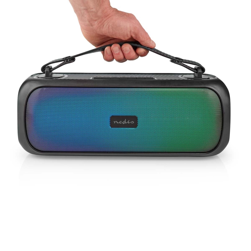 LED RGB uppladdningsbar högtalare 45W/3000 mAh IPX5