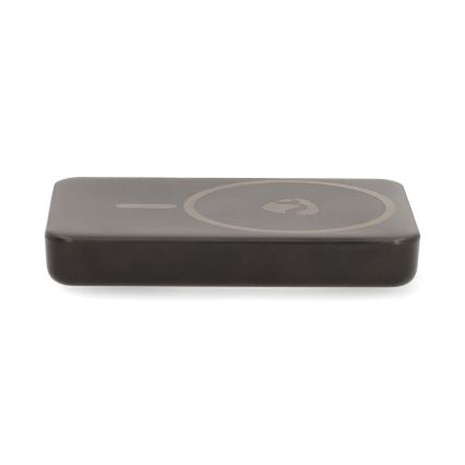Power bank 2i1 magnetisk med trådlös laddning MagSafe 5000 mAh svart