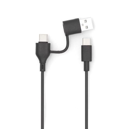 Power bank 2i1 magnetisk med trådlös laddning MagSafe 5000 mAh svart