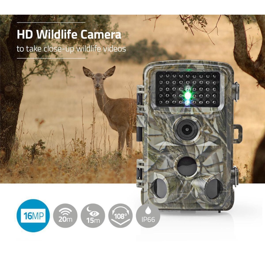 Kamerafälla med sensor 24MP Full HD 8xAA IP66
