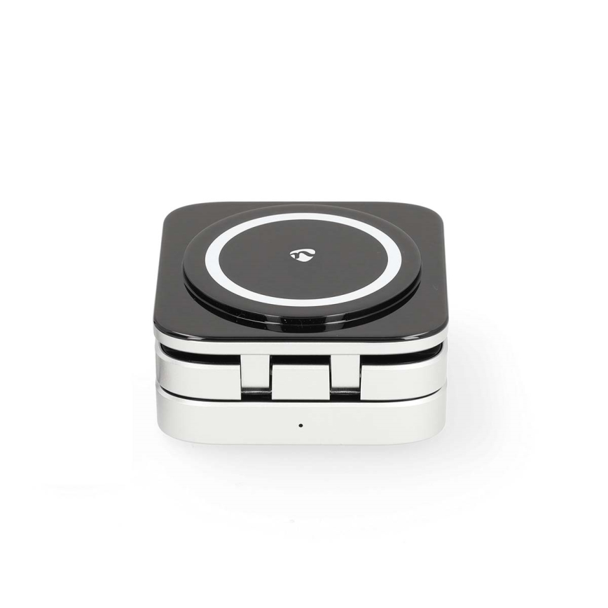 Trådlös laddare 3i1 15W silver