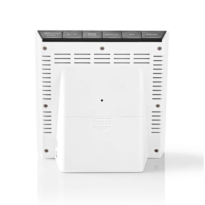 Väderstation med LCD-skärm i färg 230V/3xAAA + 2xAA svart