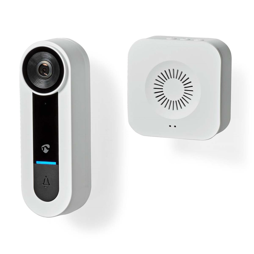 Trådlös videodörrklocka med sensor Full HD 1536p Wi-Fi IP65