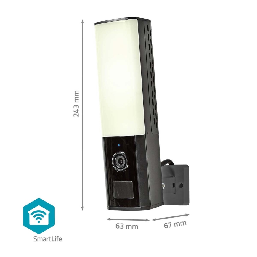 Smart utomhuskamera Smartlife Full HD 1080p med LED-belysning Wi-Fi Tuya IP65