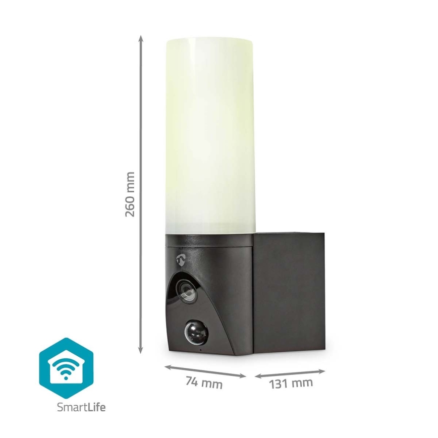 Smart utomhuskamera SmartLife Full HD 1080p med LED-belysning Wi-Fi Tuya IP65