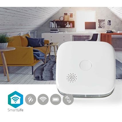 Rökdetektor 3V/1xCR123A Wi-Fi