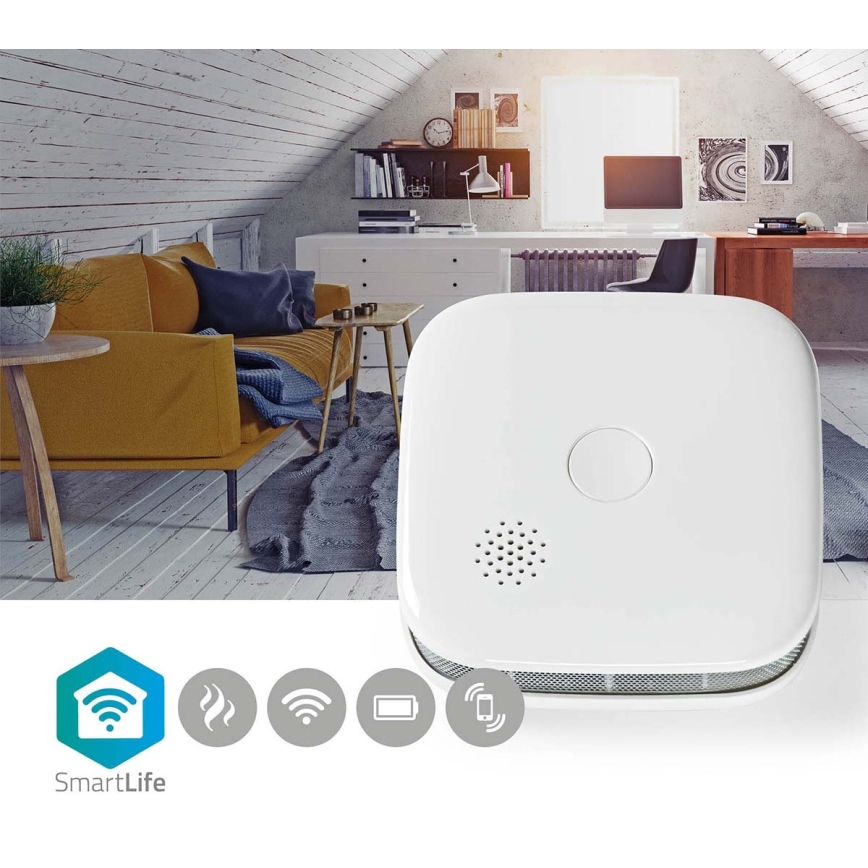Rökdetektor 3V/1xCR123A Wi-Fi