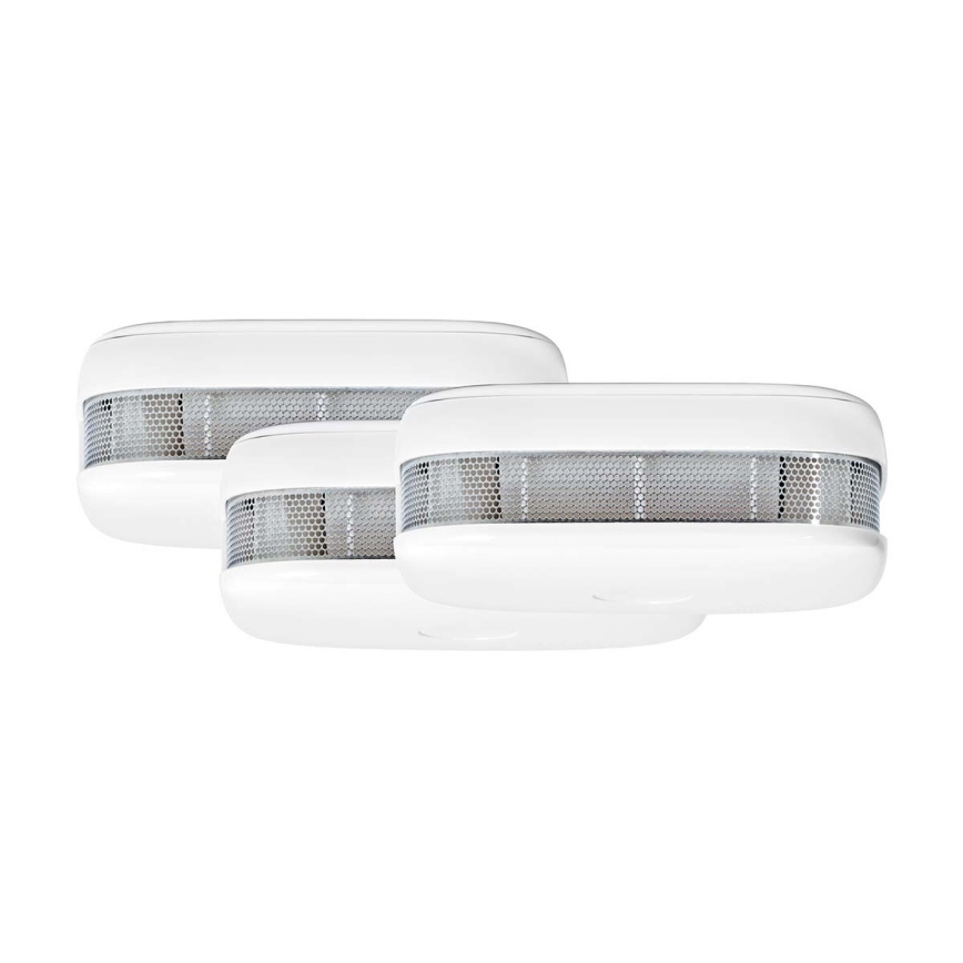 KIT 3x Rökdetektor SmartLife 3V/1xCR123A Wi-Fi Tuya