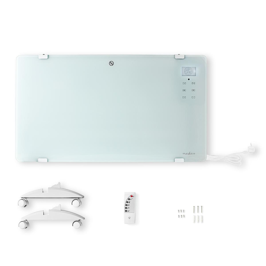 Elektrisk direktvärmare/konvektor 2000 W/230 V, Wi‑Fi, IP24, med termostat