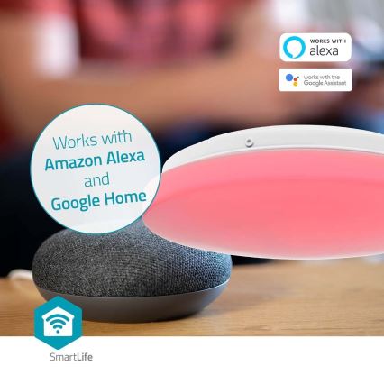 LED RGBW Ljusreglerad vägglampa för badrum SmartLife LED/18W/230V 2700-6500K IP44 Wi-Fi Tuya