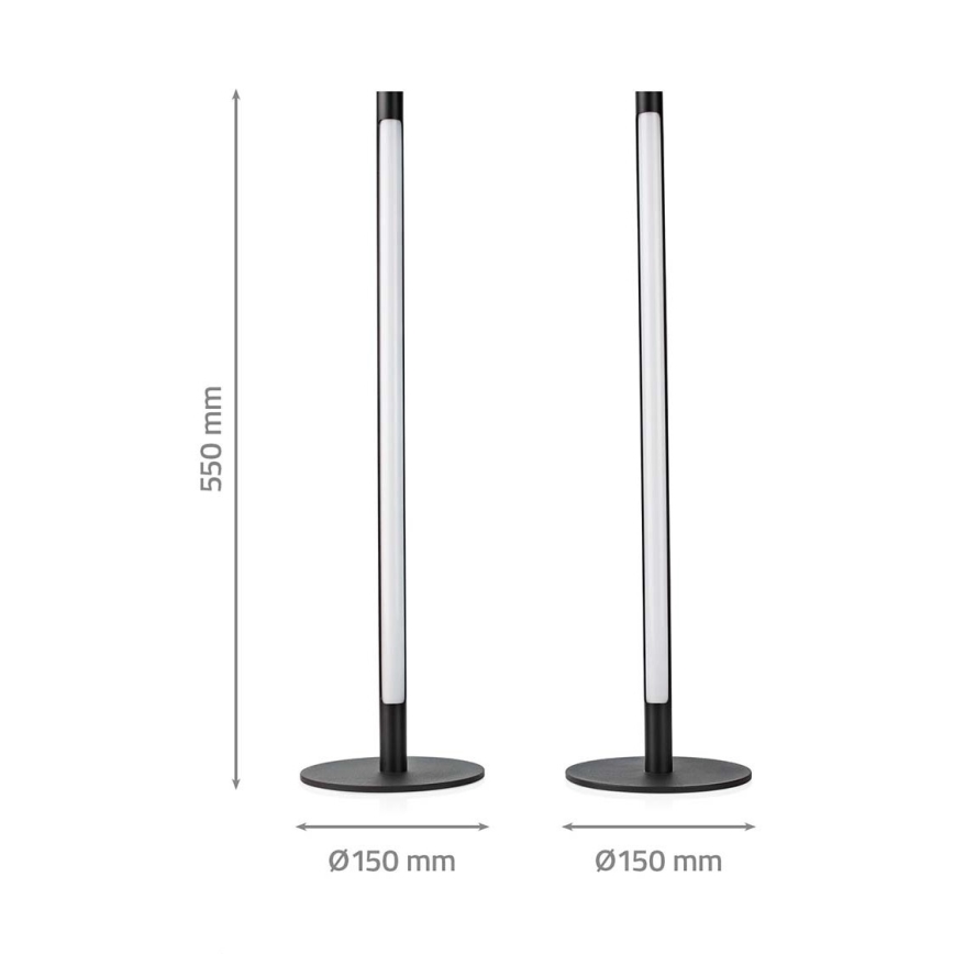 KIT 2x LED RGBIC Ljusreglerad bordslampa SmartLife LED/36W/230V 55 cm 2700-6500K Wi-Fi Tuya + fjärrkontroll