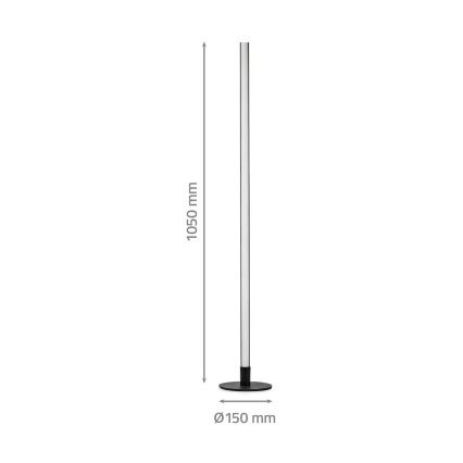 LED RGBIC Ljusreglerad golvlampa Smartlife LED/10W/230V 100,5 cm 2700-6500K Wi-Fi Tuya + fjärrkontroll