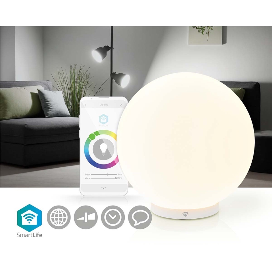 LED RGBW ljusreglerad bordslampa  SmartLife LED/5W/5V Wi-Fi 2700-6500K