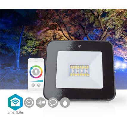 LED RGBW Ljusreglerad strålkastare SmartLife LED/20W/230V Wi-Fi IP65 2700-6500K