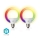 Nedis WIFILRC20E27 - SET 2xLED RGBW Dimbar glödlampa E27/9W Wi-Fi 2700-6500K