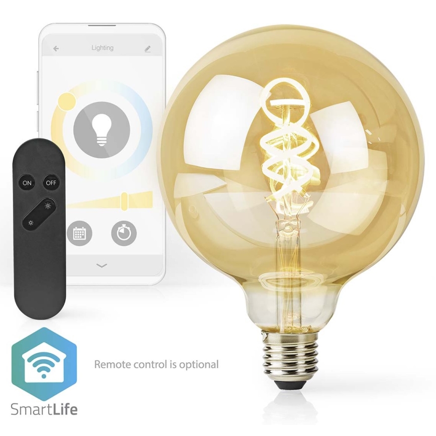 LED Dimbar glödlampa E27/4,9W/230V Wi-Fi 1800-6500K