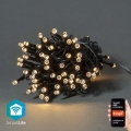 Nedis WIFILX01W50 - LED Julslinga 50xLED/8 funktioner 10m IP65 Wi-Fi Tuya varm