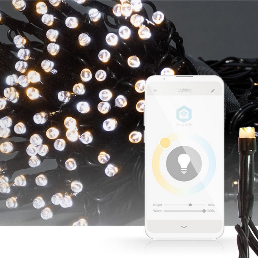 LED Julslinga 200xLED/8 funktioner 25m IP65 Wi-Fi Tuya