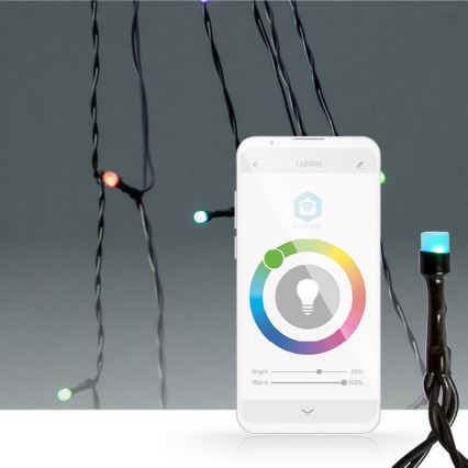 LED RGB Julgardin 240xLED/11 funktioner 8m IP65 Wi-Fi Tuya