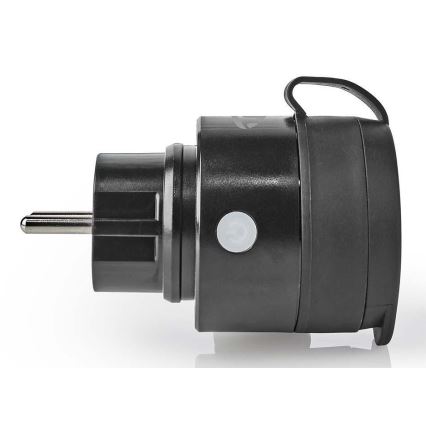 Smart eluttag 3680W/230V/Schuko Typ F/16A Wi-Fi IP44 svart