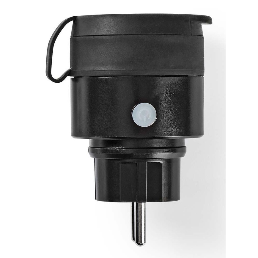 Smart eluttag 3680W/230V/Schuko Typ F/16A Wi-Fi IP44 svart