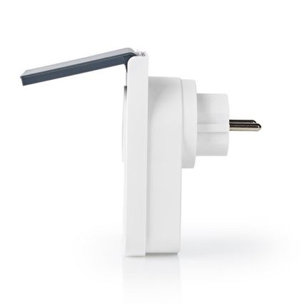 Nedis WIFIPO120EWT − Utomhus Smart Plug 3680W/typ/230V Wifi IP44