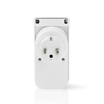 Nedis WIFIPO120EWT − Utomhus Smart Plug 3680W/typ/230V Wifi IP44