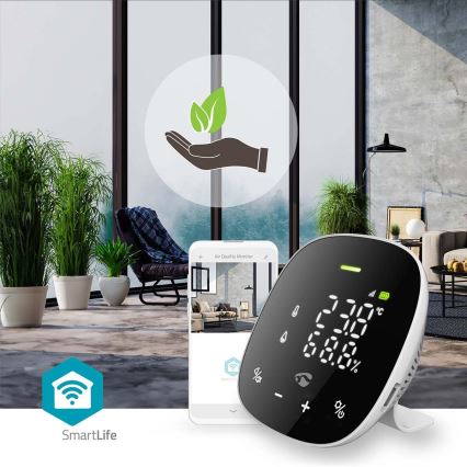 Set med ätpinnar med LED display SmartLife Wi-Fi