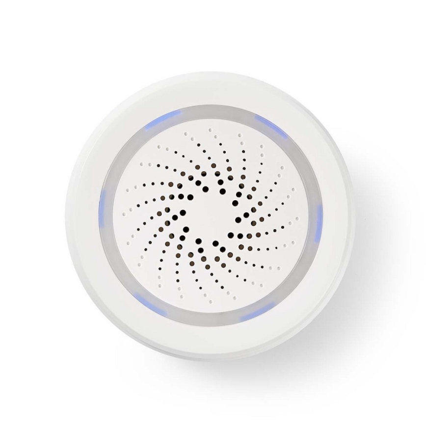 Nedis WIFISI10CWT − Wifi Siren alarm / ringsignal / 5V 8dB