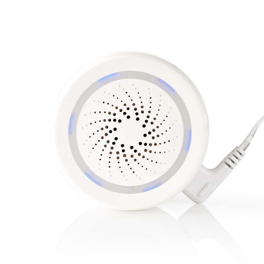 Nedis WIFISI10CWT − Wifi Siren alarm / ringsignal / 5V 8dB