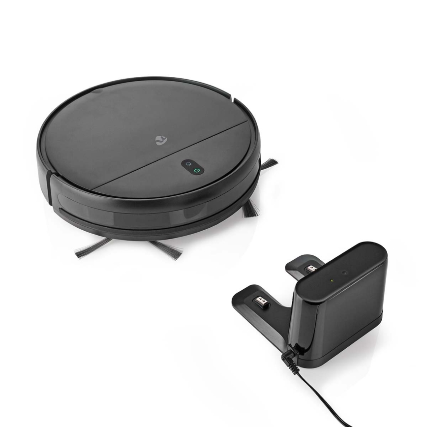 Smart robotdammsugare med mopp 28W/2500 mAh Wi-Fi svart + fjärrkontroll