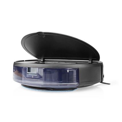 Smart robotdammsugare med mopp 28W/2500 mAh Wi-Fi svart + fjärrkontroll