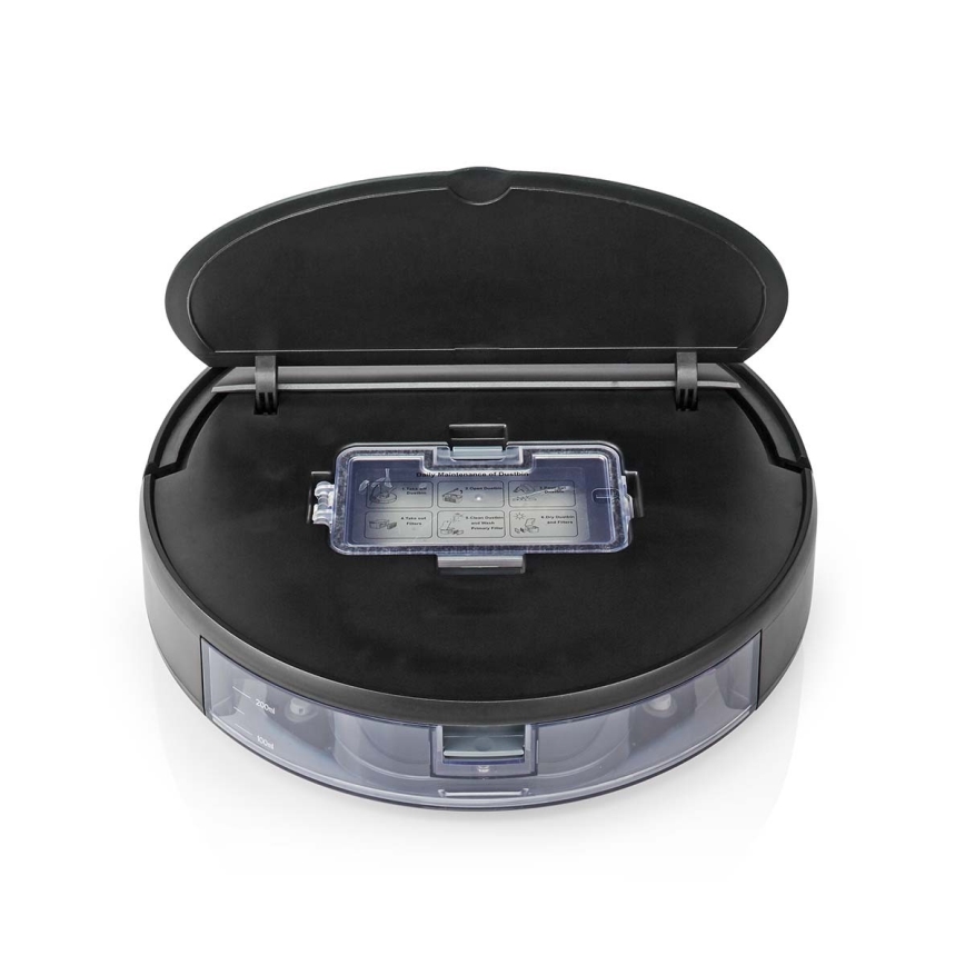 Smart robotdammsugare med mopp 28W/2500 mAh Wi-Fi svart + fjärrkontroll
