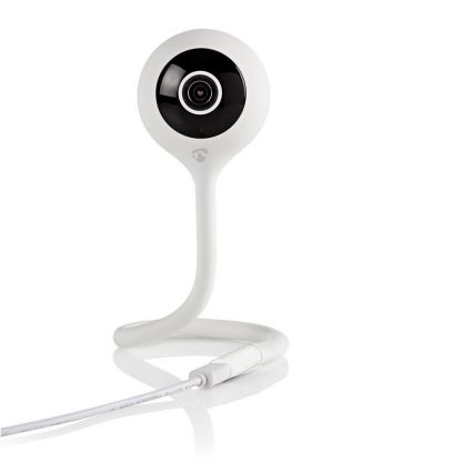 Nedis WII11CWT − Smart IP-kamera LED/5V/FULL HD 1080p med climate sensor