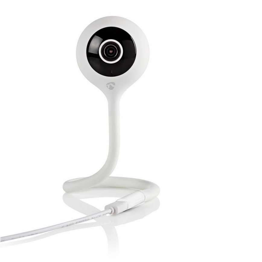 Nedis WII11CWT − Smart IP-kamera LED/5V/FULL HD 1080p med climate sensor