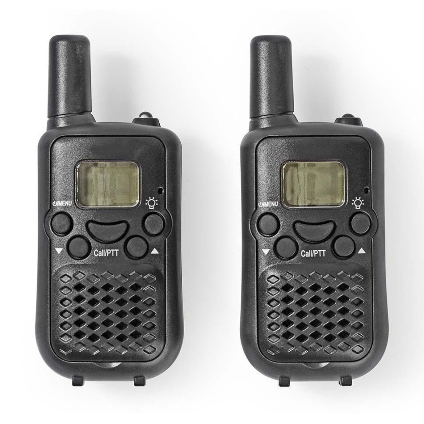 KIT 2x Walkie-talkie med LED-ljus 3xAAA räckvidd 5 km