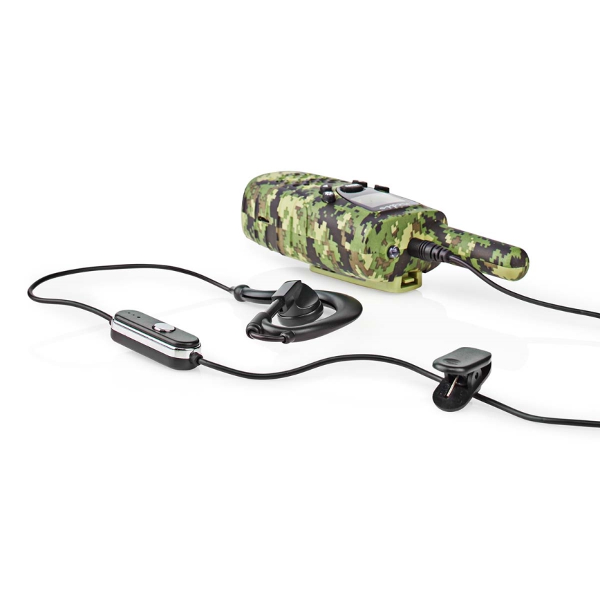 KIT 2x Walkie-talkie with LED-lampa 3xAAA range 8 km camouflage