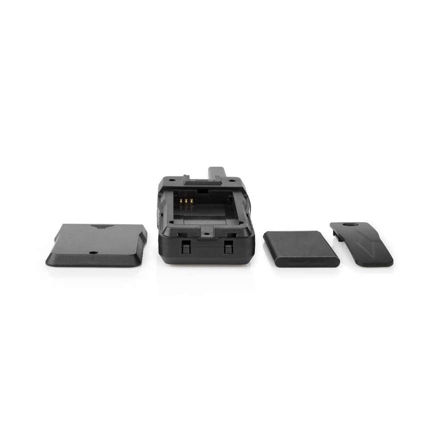 KIT 2x Uppladdningsbar walkie-talkie med LED belysning 1300 mAh räckvidd 10 km